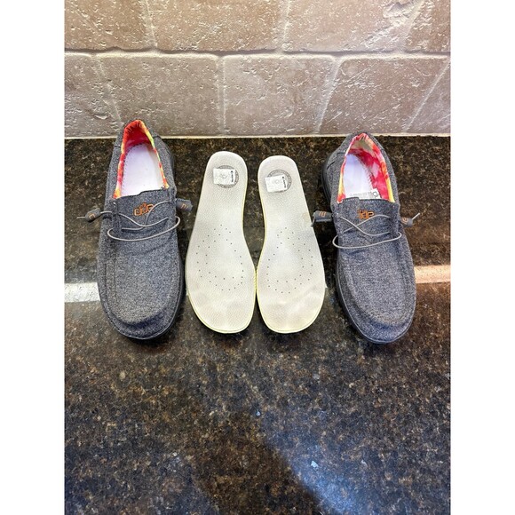 Hey Dude Wally Twister Tie-Dye Charcoal Colorway Men’s 11 Buckle Exclusive - Picture 8 of 9